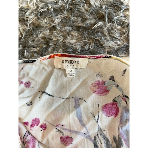 Umgee‎ M Floral Romper Casual Belle Sleeves Summer Cottagecore Feminine Garden - Picture 3 of 7